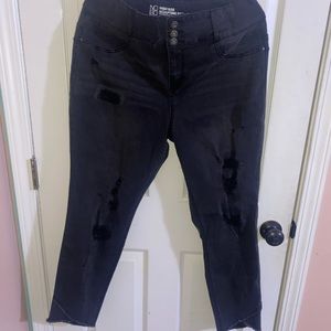 NOBO black ripped jeans 16R